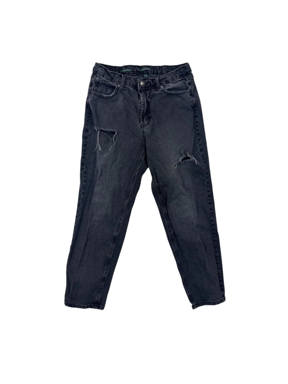 ✨3/$30 Wild Fable 10 High-Rise Tapered Distressed Black Gray Mom Jeans